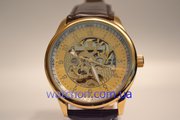 Мужские классические часы Rolex Skeleton (Gold), гарантия