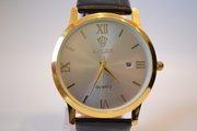 Мужские классические наручные часы ROLEX Quarz (White Gold), гарантия